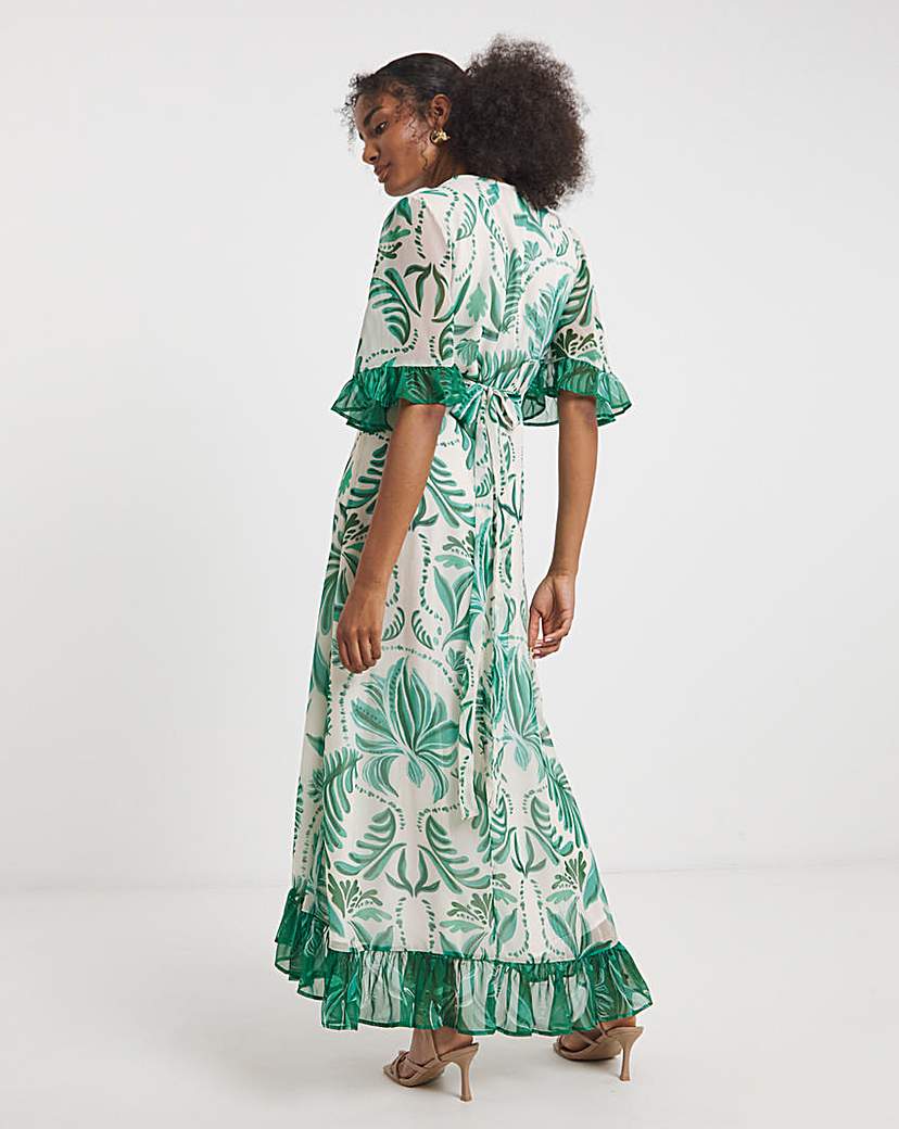 Hope & Ivy Clarissa Wrap Maxi Dress