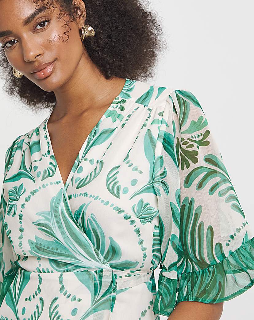 Hope & Ivy Clarissa Wrap Maxi Dress