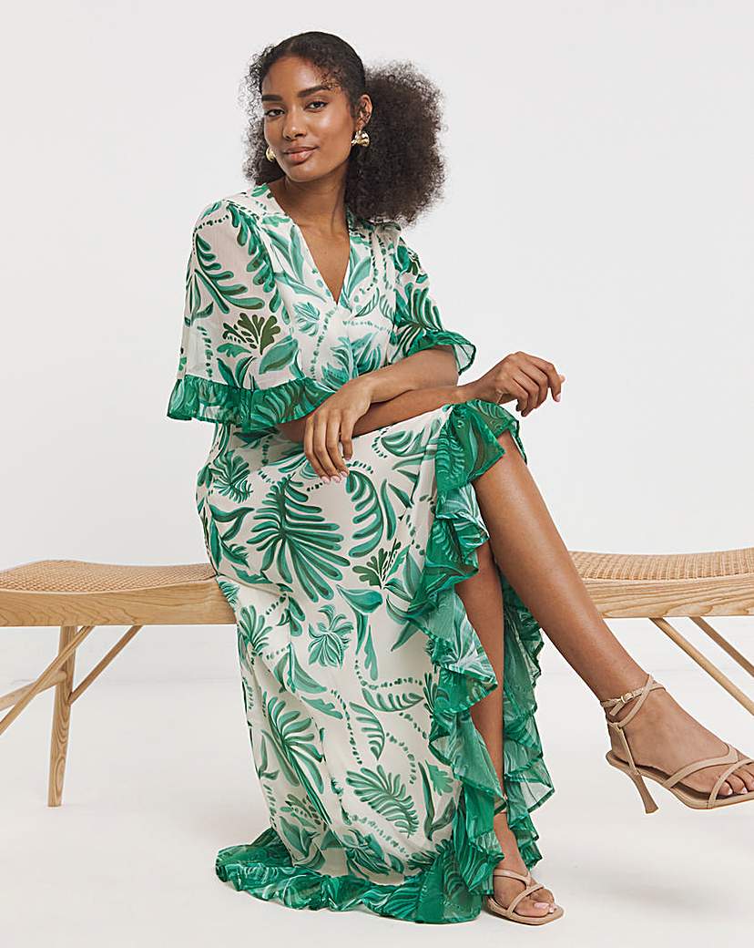 Hope & Ivy Clarissa Wrap Maxi Dress