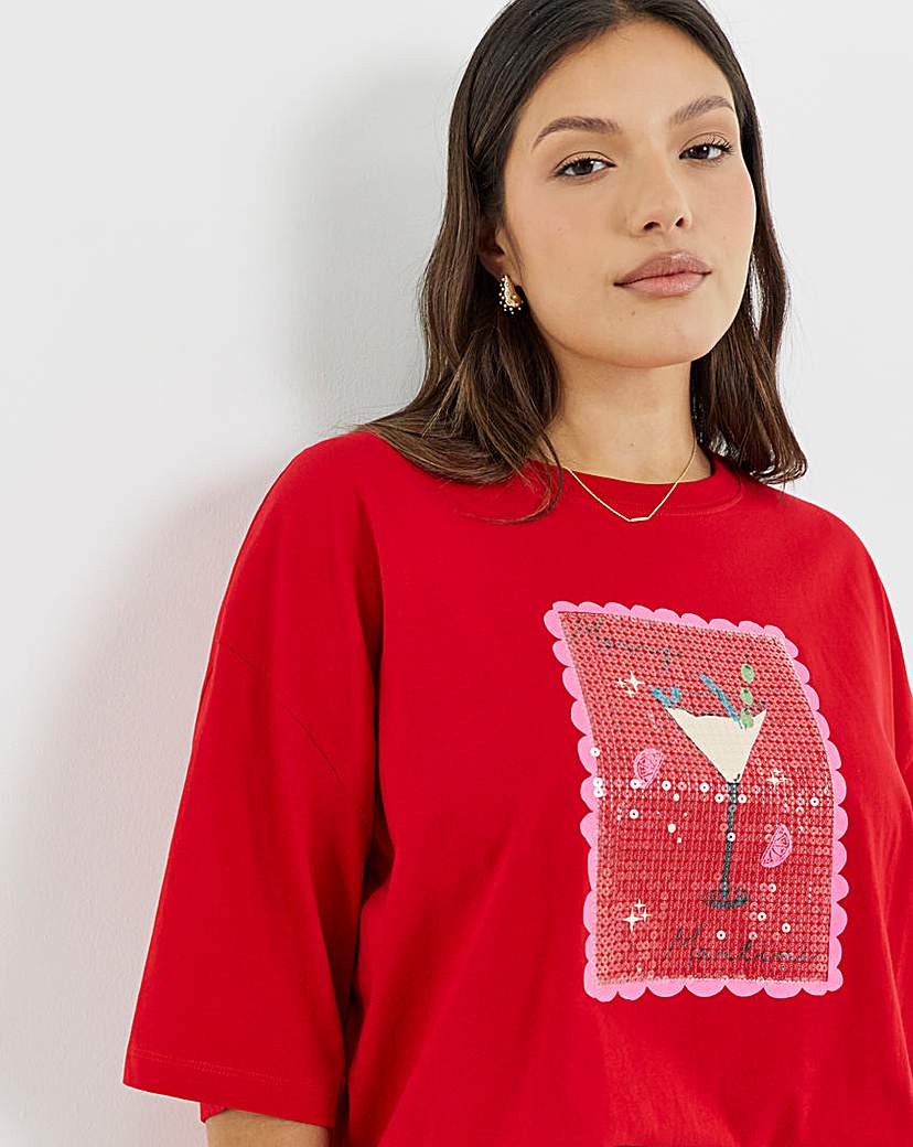 Merry Martini Graphic T-Shirt