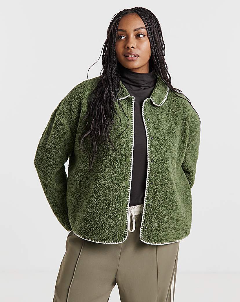 New In - Whipstitch Teddy Button Through