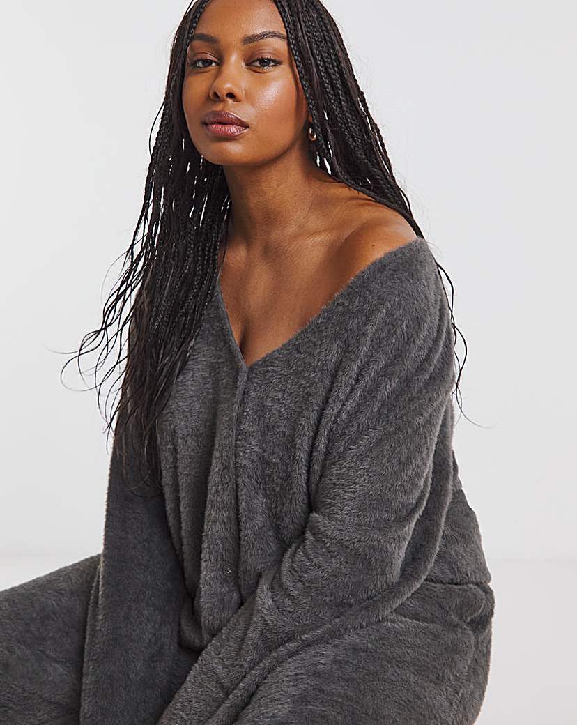 New In - Fluffy V Neck Cardigan