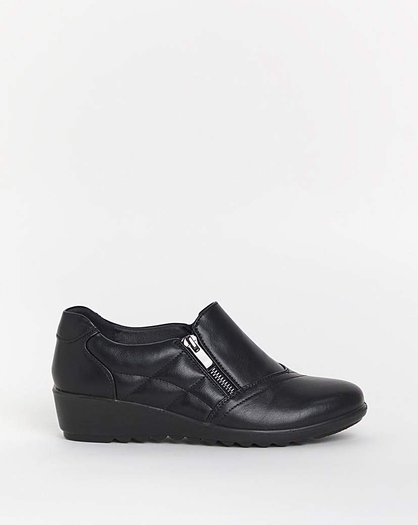 Cushion Walk Side Zip Shoe E Fit