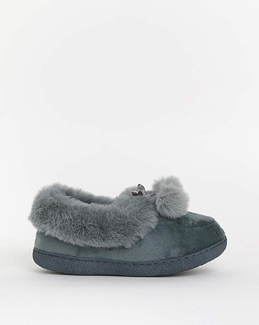 New In - Cushion Walk Faux Fur Slippers EEE Fit