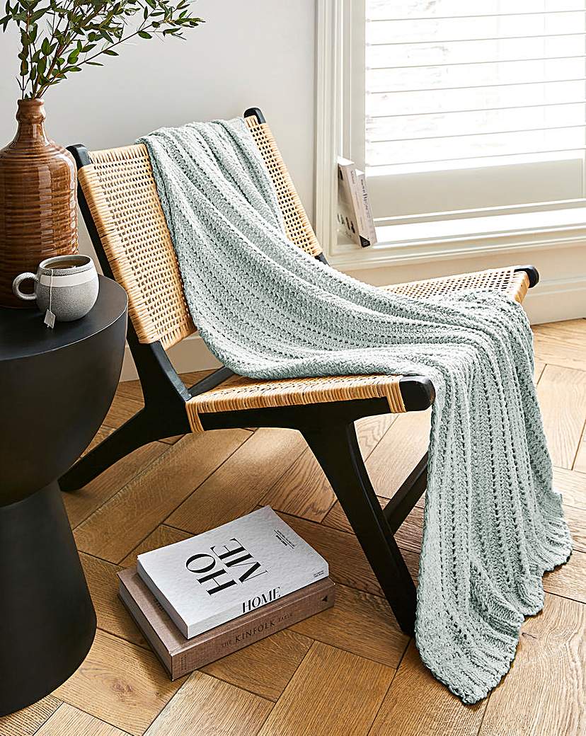 Chenille Basket Weave Throw