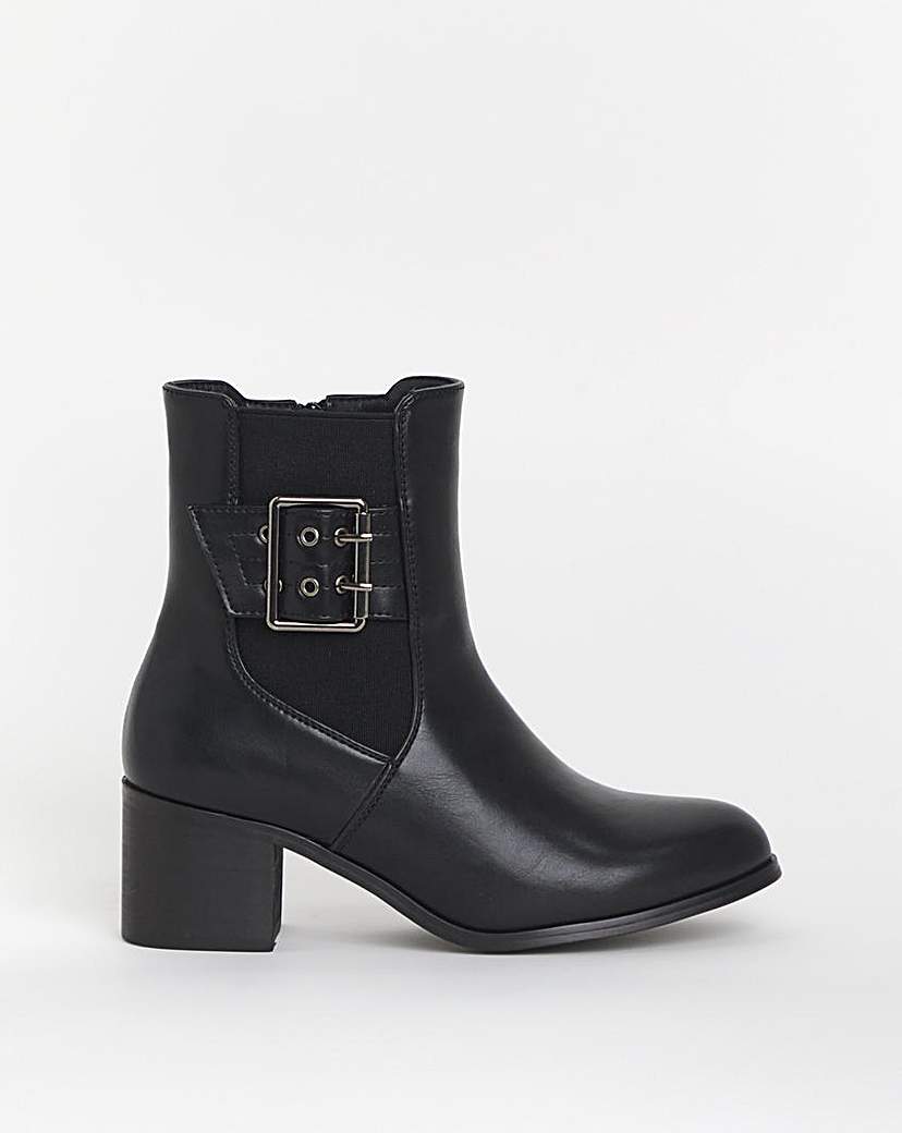 Cushion Walk Block Heel Boot EEE Fit