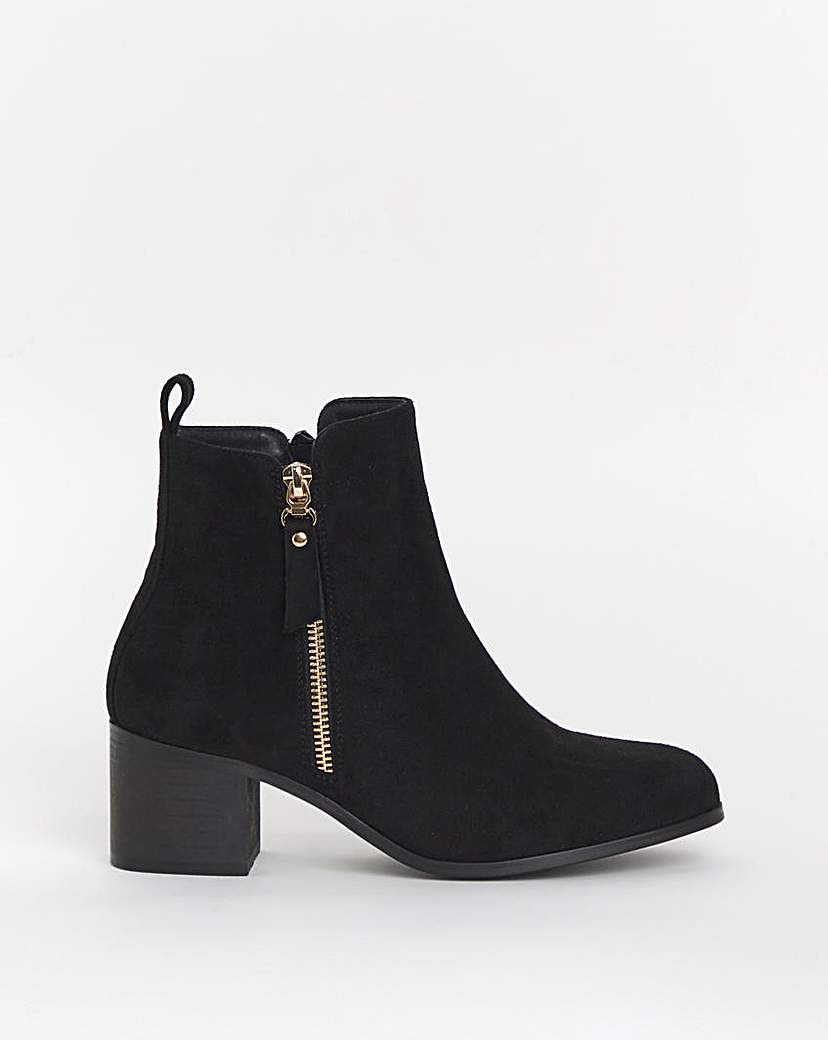 Cushion Walk Block Heel Boot EEE Fit