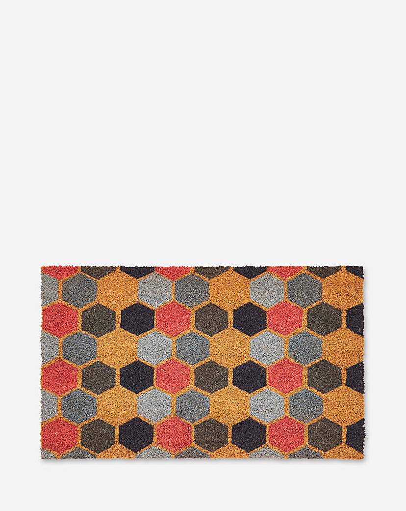 Hexagon Coir Doormat