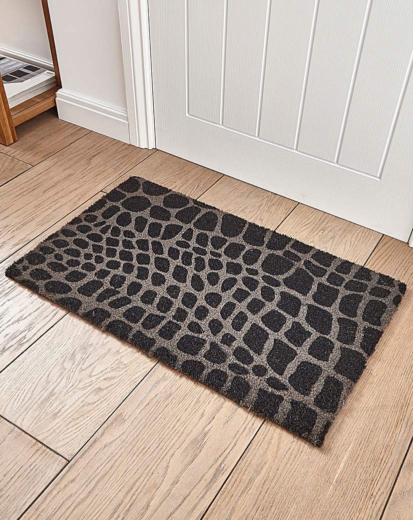 Animal Coir Grey Doormat