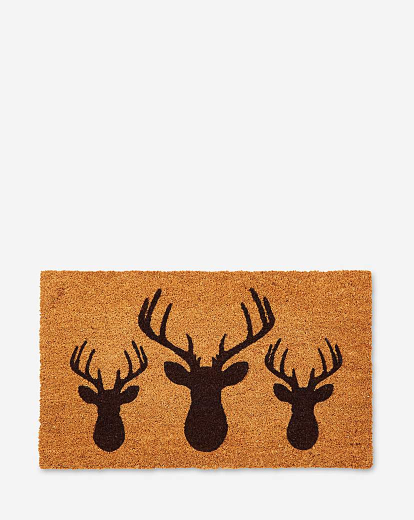 Stags Head Coir Doormat