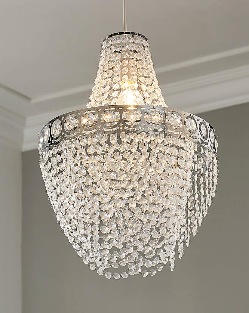 Clear Easy Fit Chandelier Shade