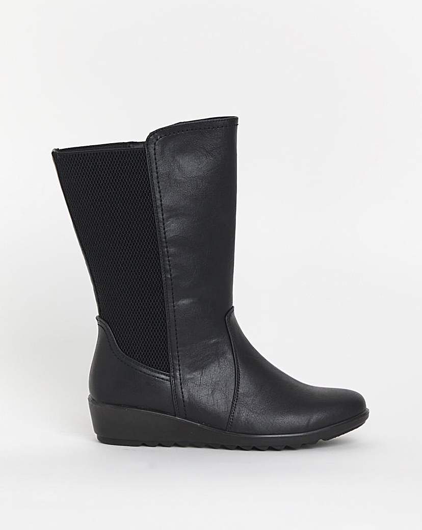 Cushion Walk Elastic Mid Boot E Fit