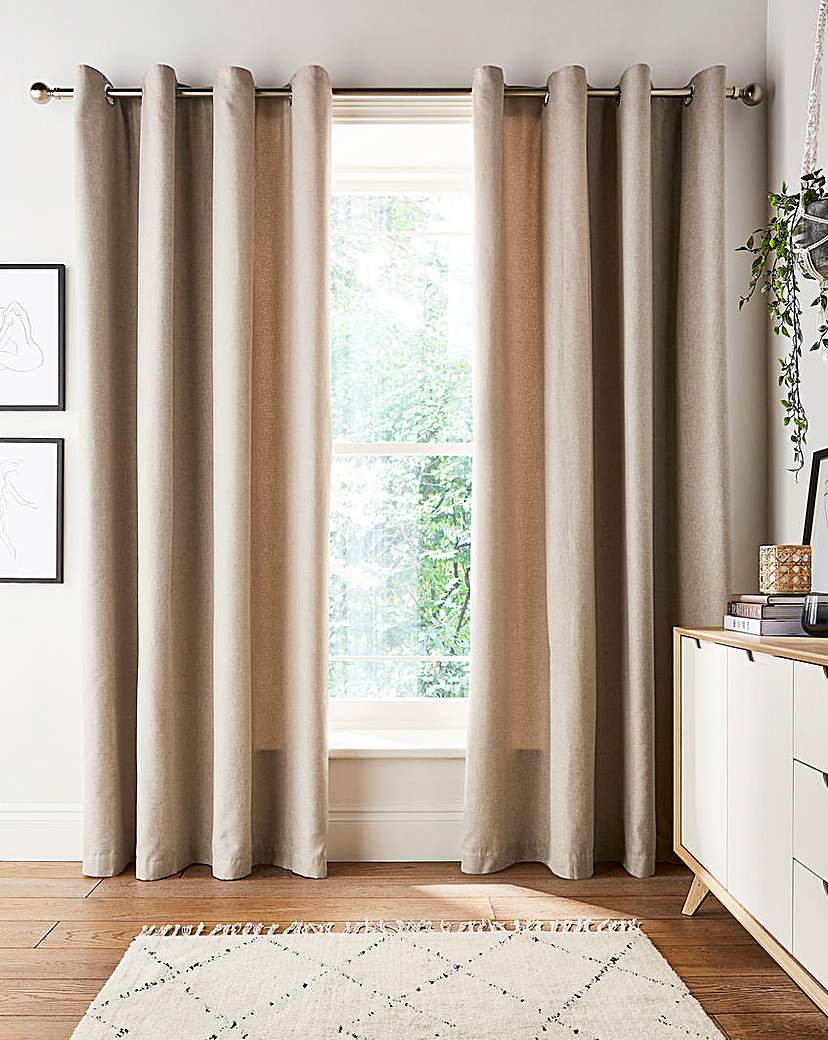 Brushed Eyelet Curtains