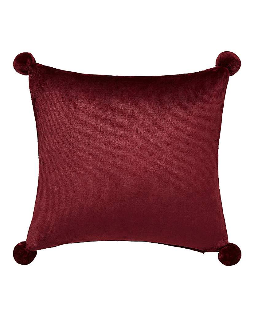 Pom Pom Fleece Cushion