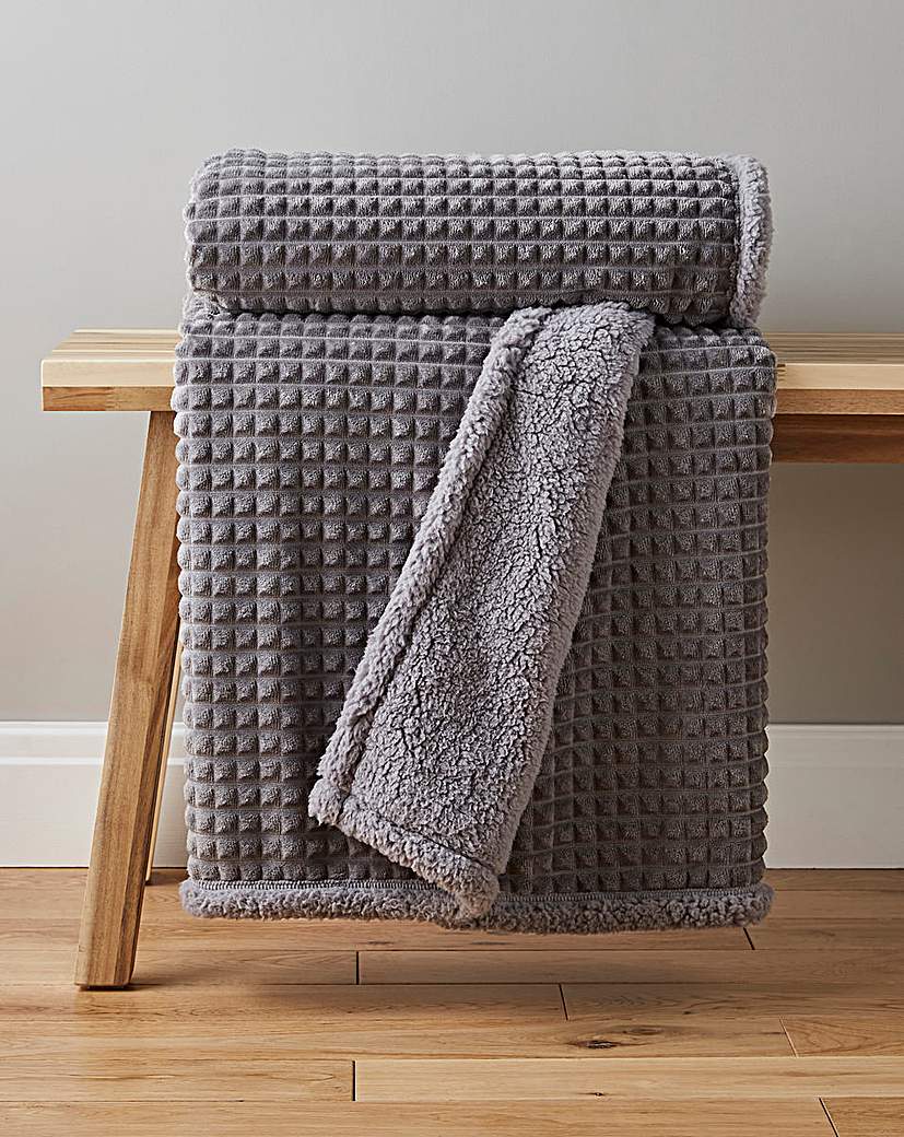 Waffle Fleece Throw