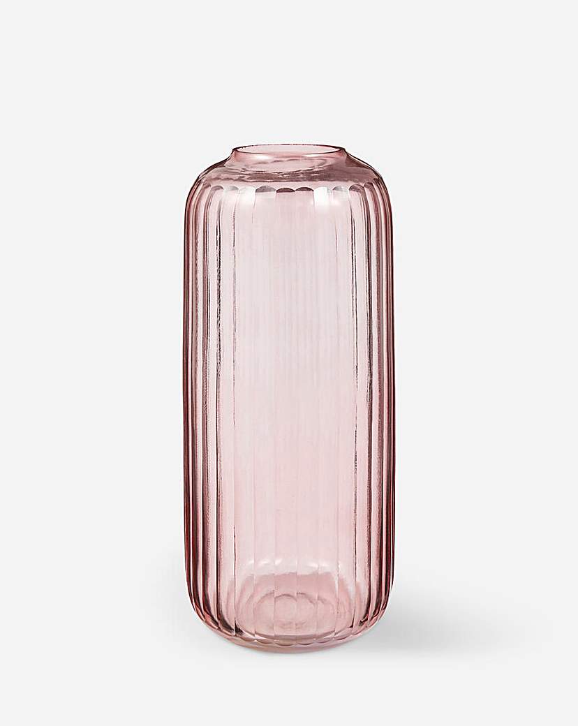 Ribbed Glass vase