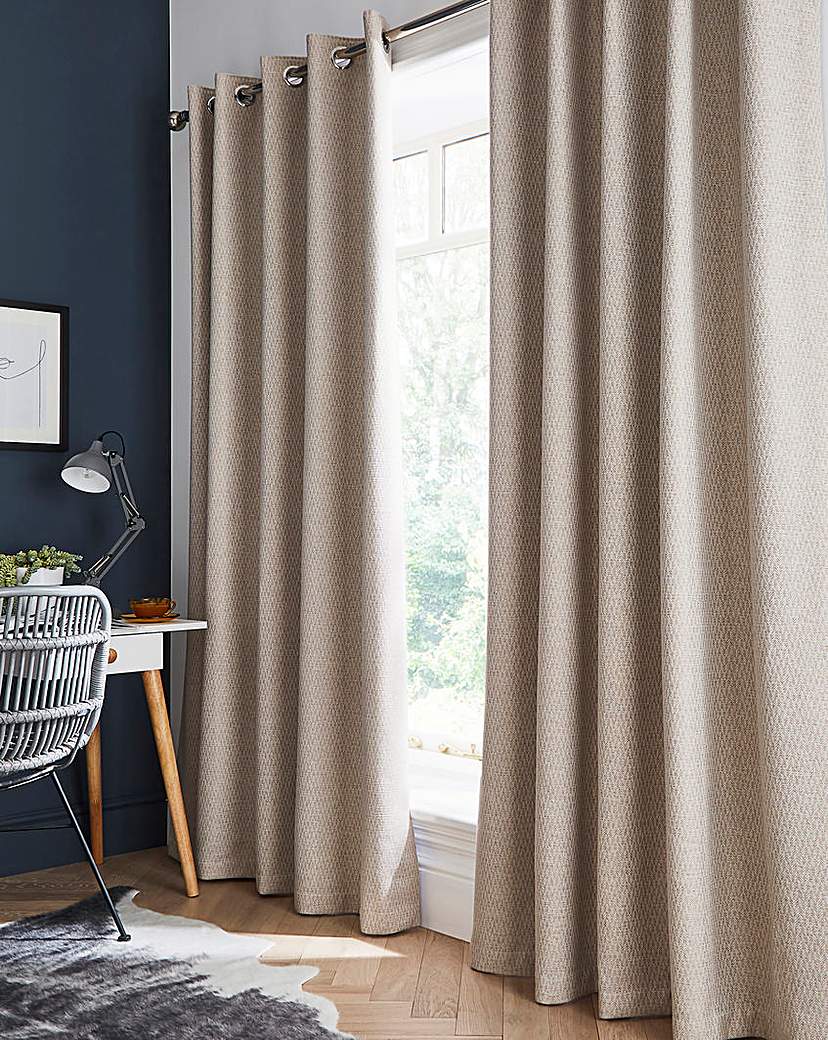 Herringbone Tweed Thermal Curtains