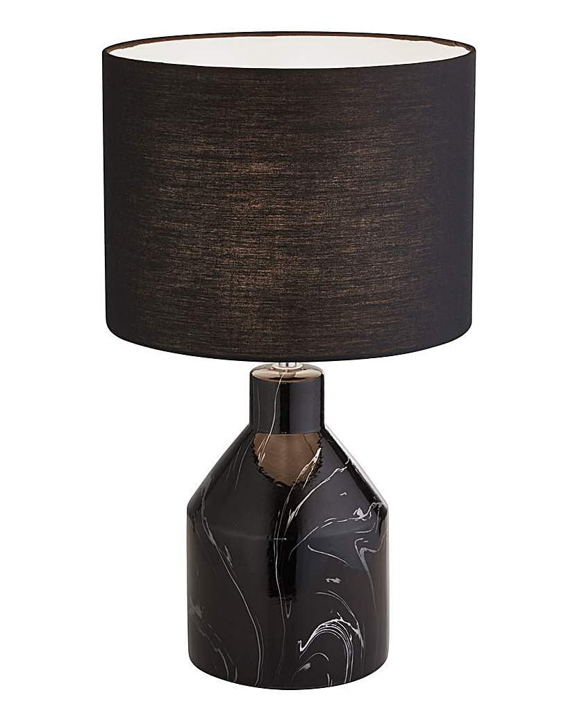 Image of Black Marble Finish Table Lamp