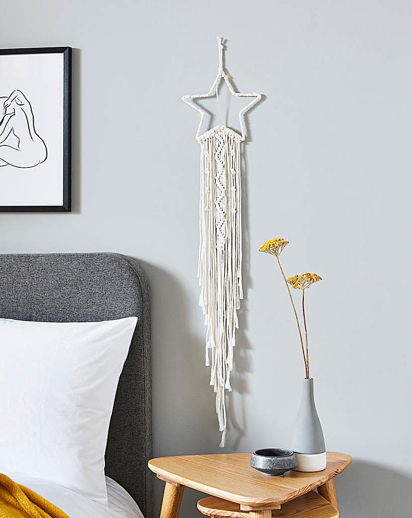 Star Dream Catcher Wall Light with LED