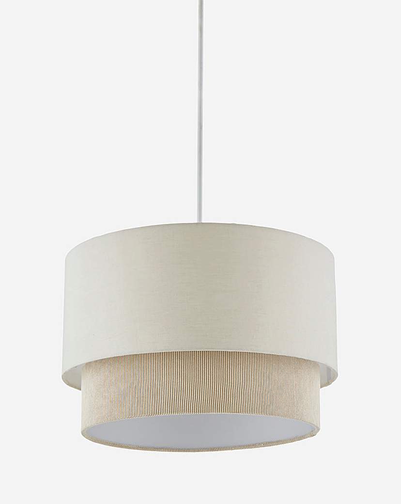 Image of 2 Tier Cord Pendant Shade