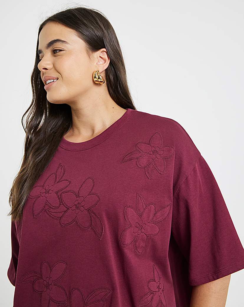 New In - Floral Burn Out T-Shirt