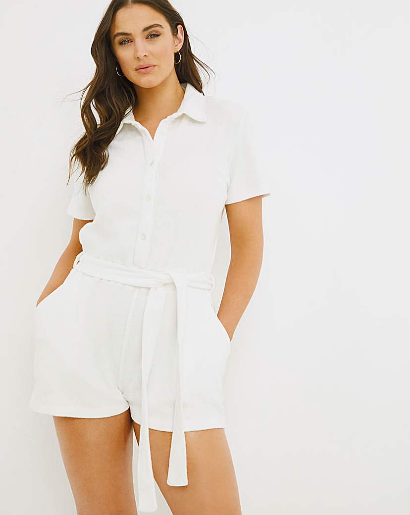 Simply Be Cotton Towelling Playsuit