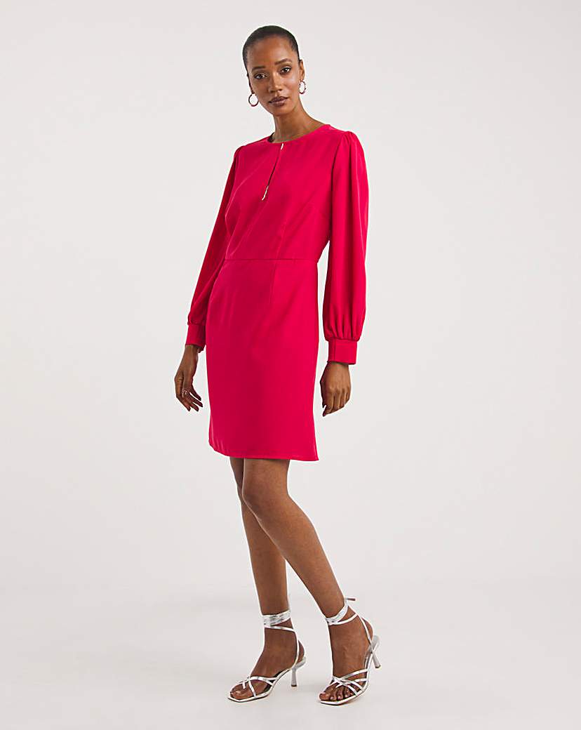 Split Front Diamonte Swing Dress