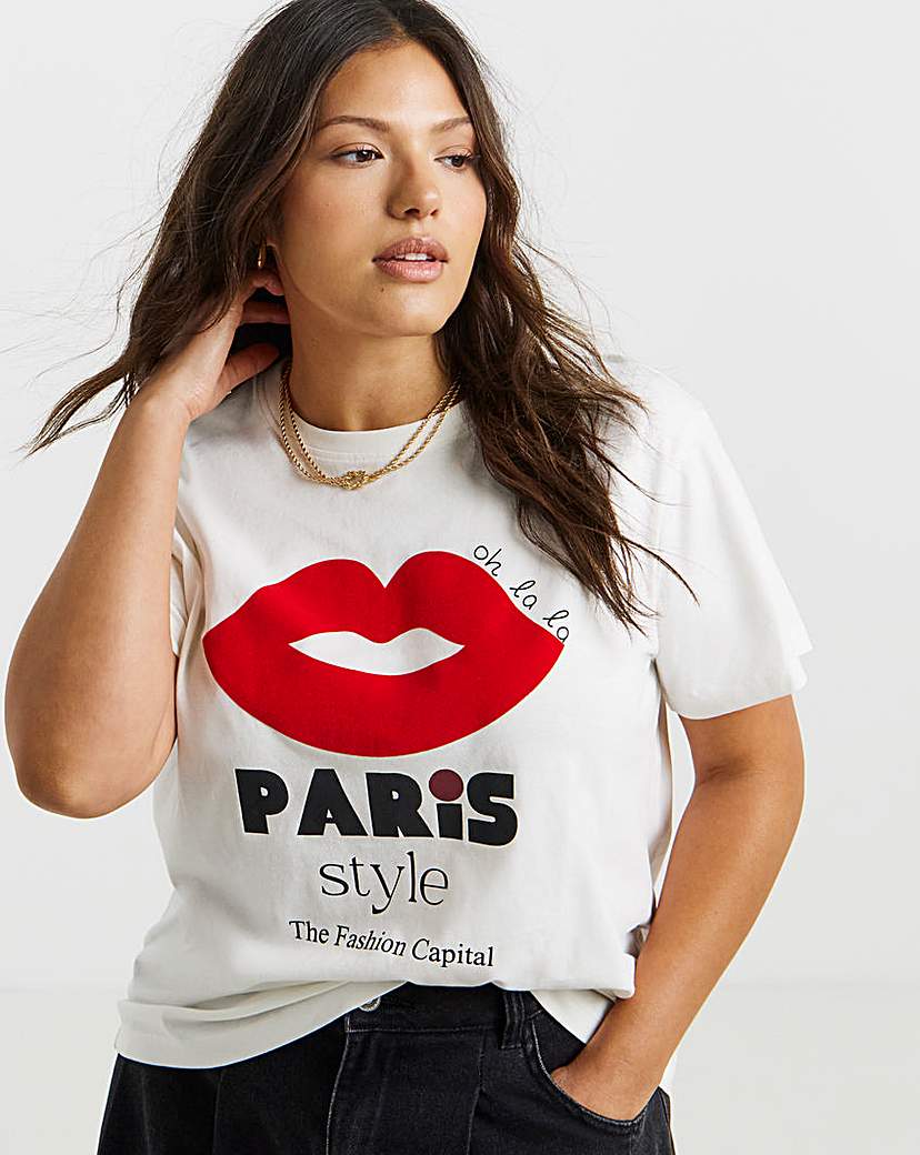 New In - Paris Lips Graphic T-Shirt