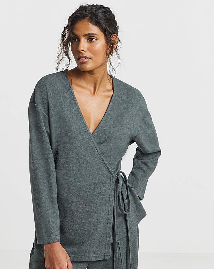 New In - Ribbed Wrap Top