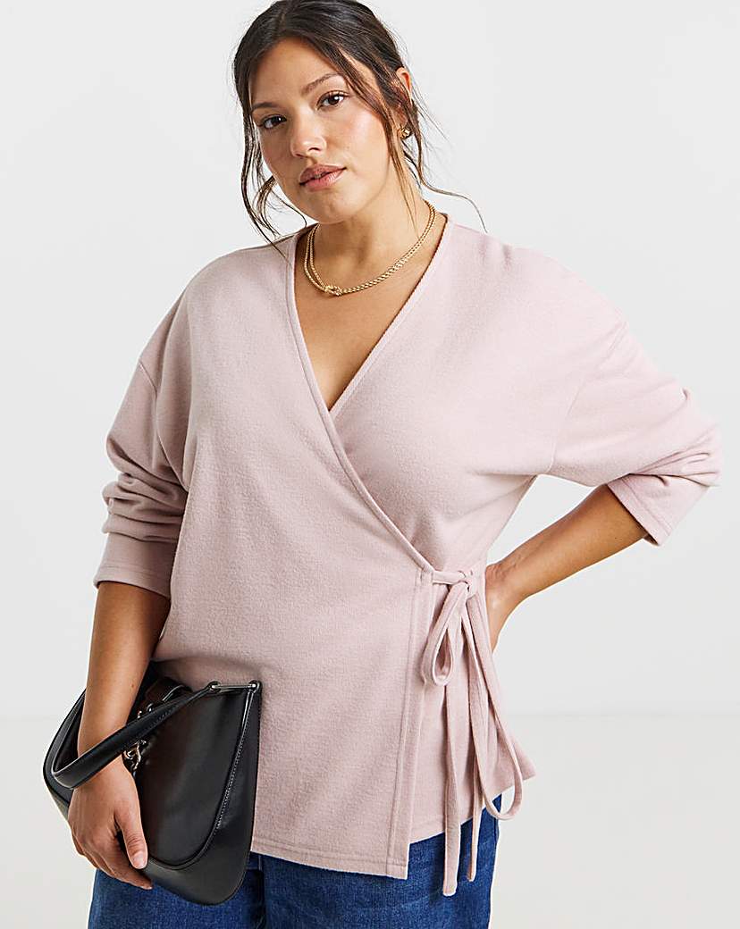 New In - Ribbed Wrap Top