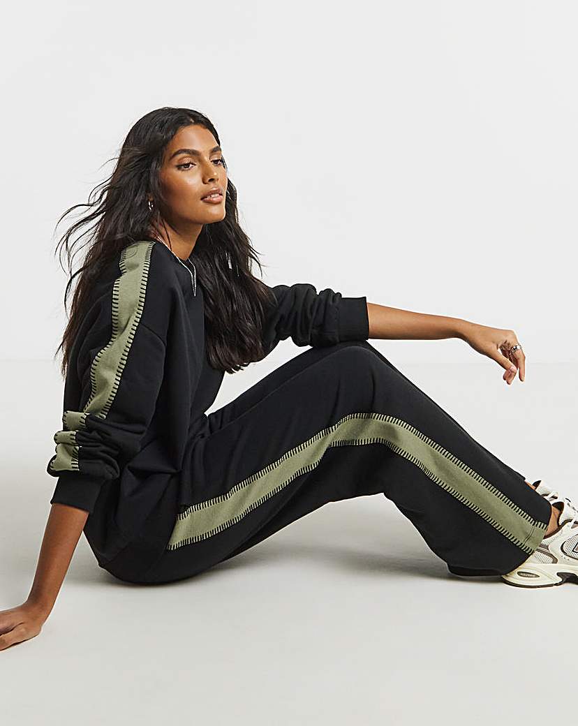New In - Whipstitch Wide Leg Joggers