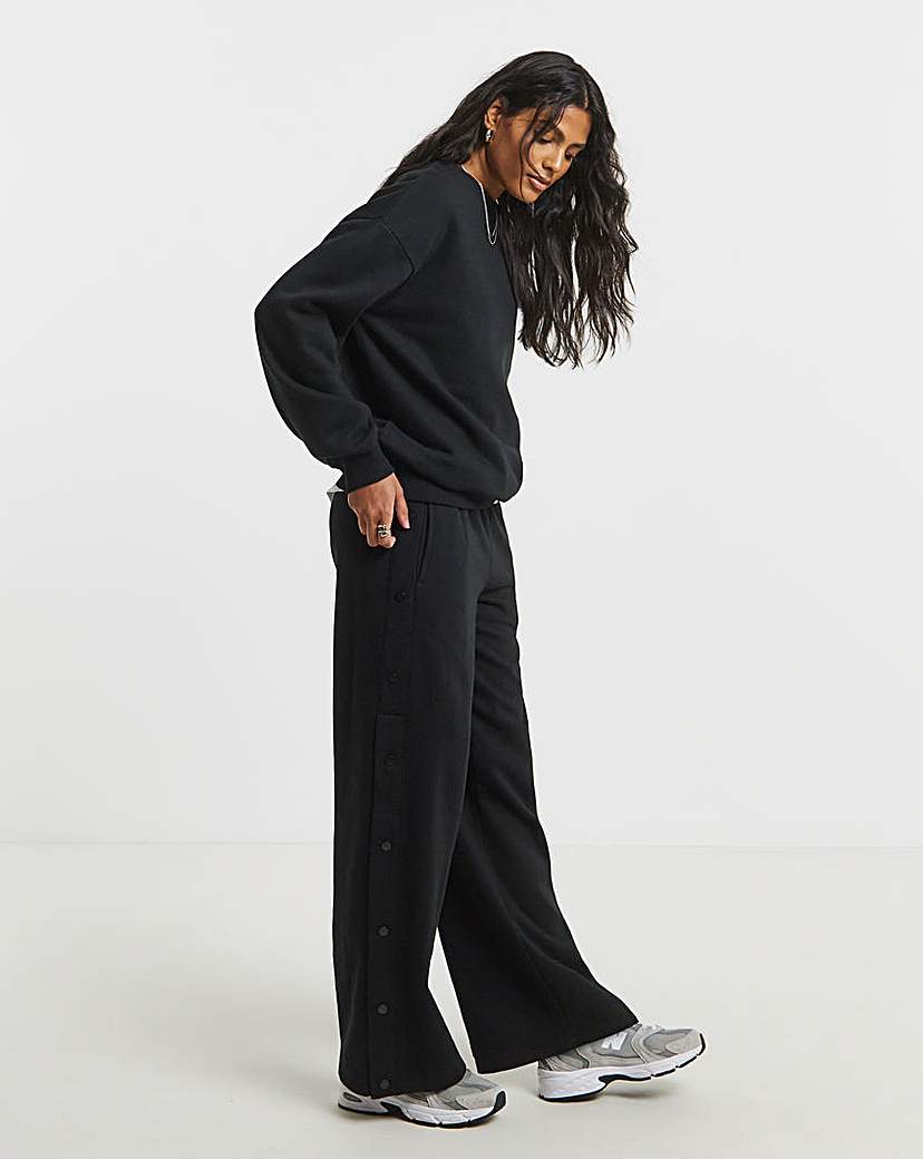 New In - Half Popper Wide Leg Joggers