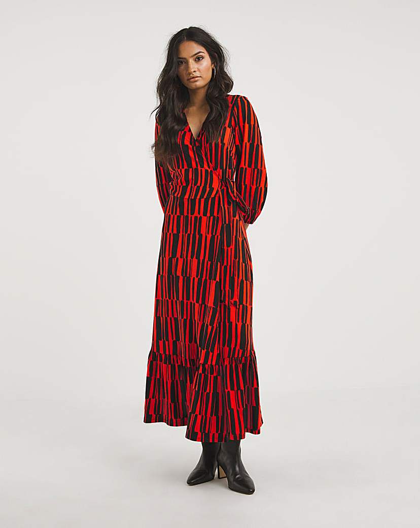 Soft Touch Midi Wrap Dress