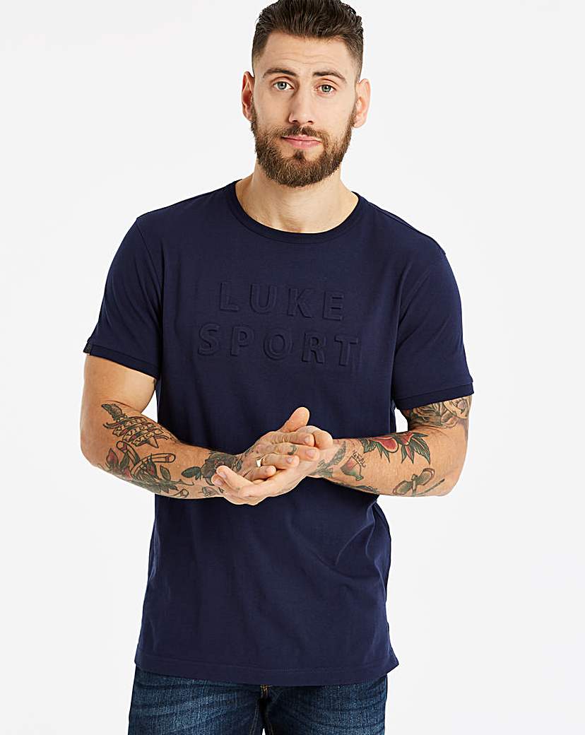 Image of Luke Sport Dark Navy 3D Letter T-Shirt R