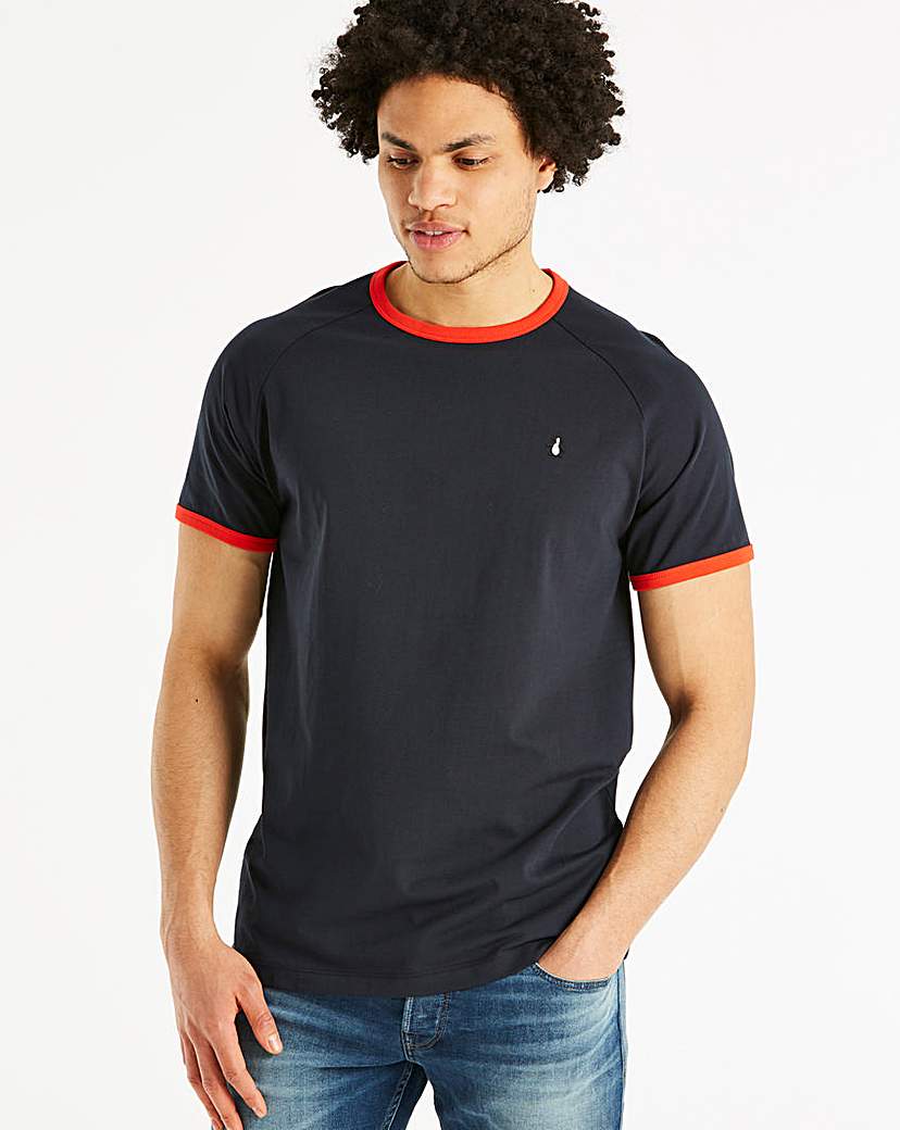 Image of Original Penguin Contrast Rib Tee Long