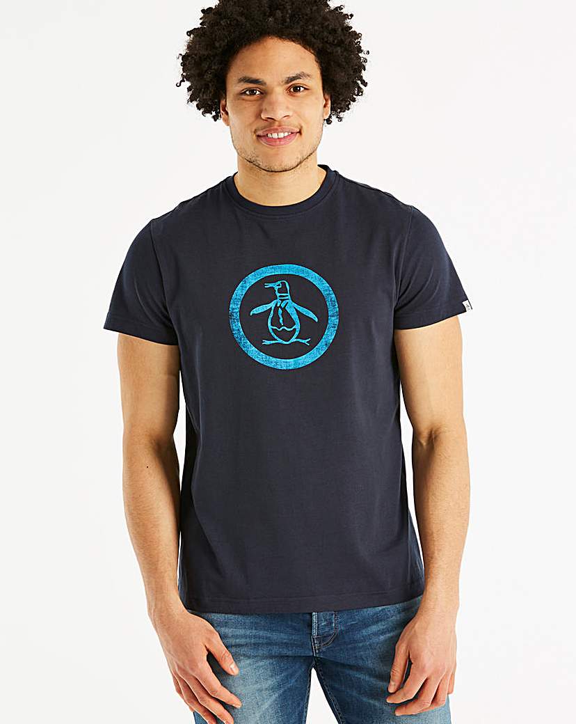 Image of Original Penguin Circle Logo Tee Long