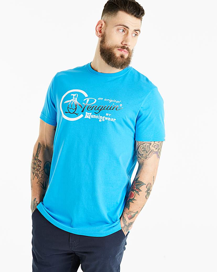 Image of Original Penguin Script Circle Tee Long