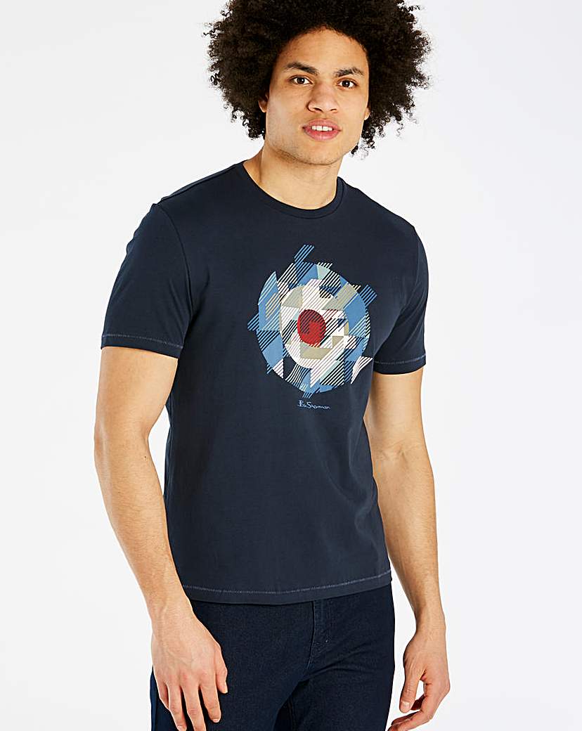 Image of Ben Sherman Navy Chevron T-Shirt Regular