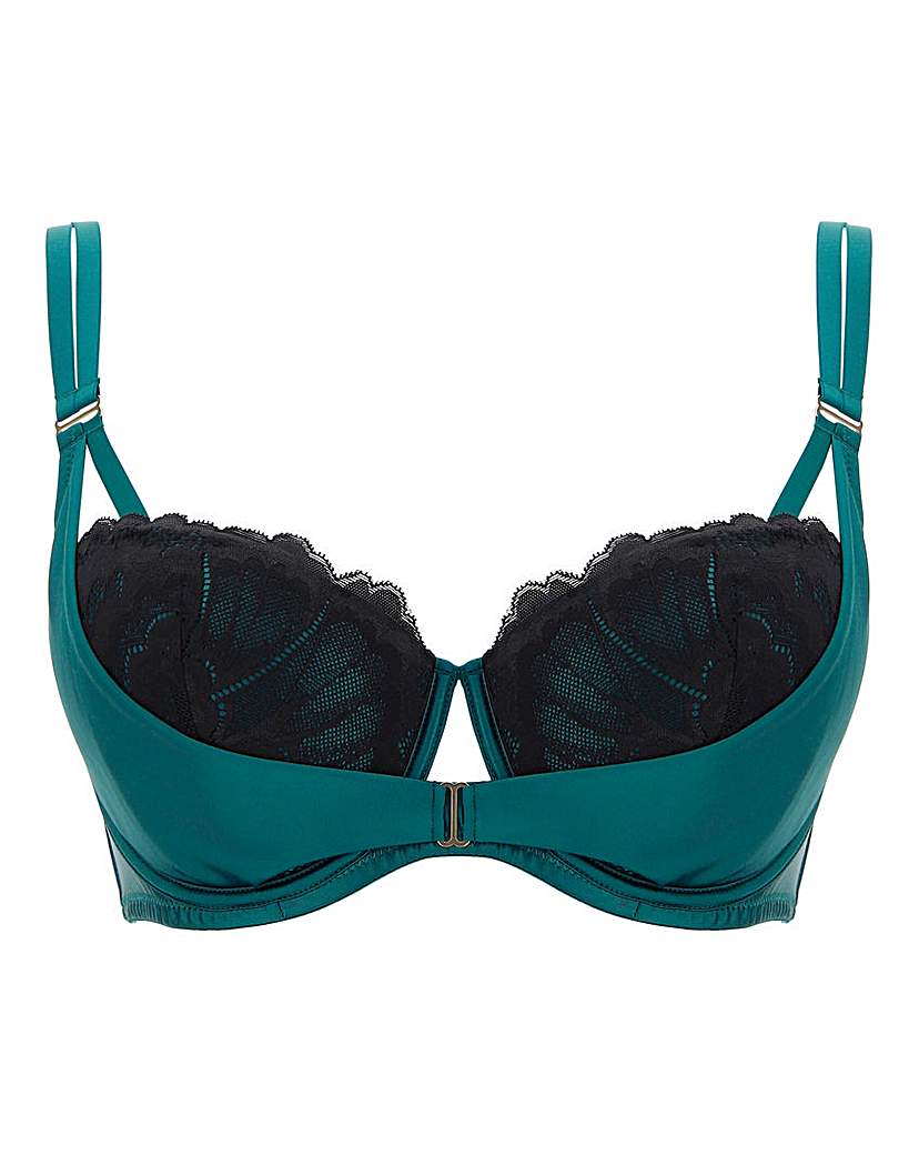 Image of Ann Summers Evangelique Teal/Black Bra