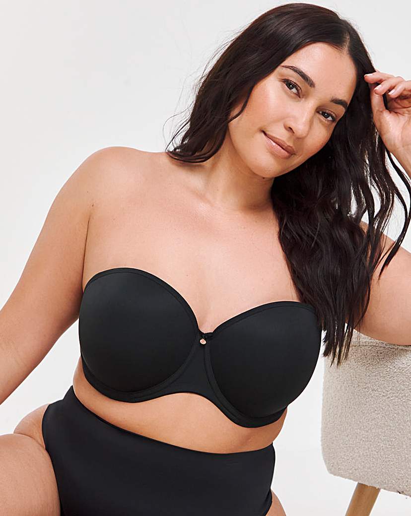 Elomi Smooth Strapless Bra Black