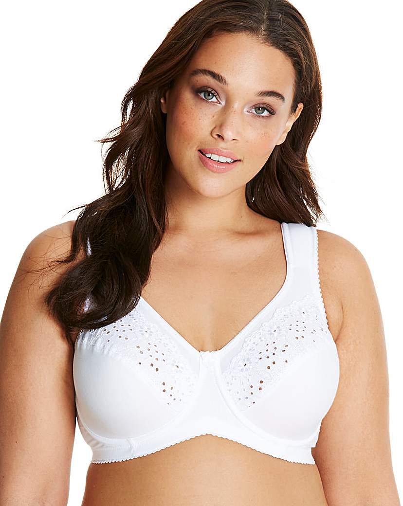 Image of Miss Mary Cotton Delight Wired White Bra