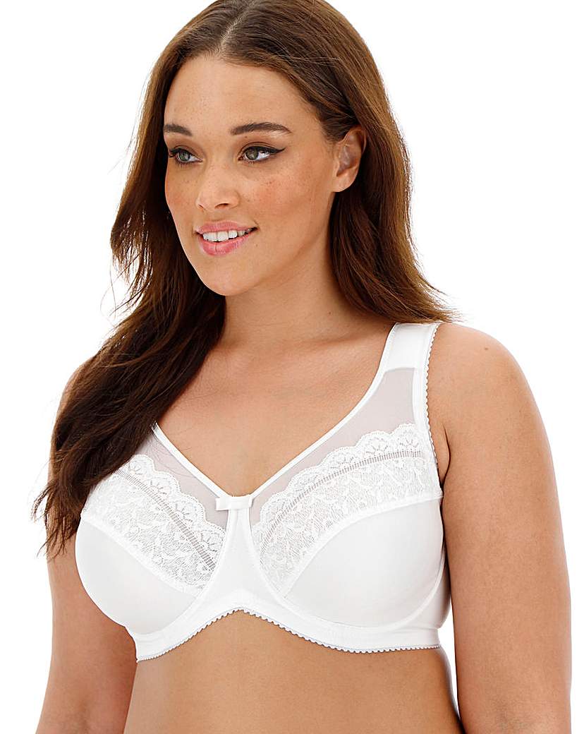 Image of Miss Mary Happy Hearts Wired White Bra