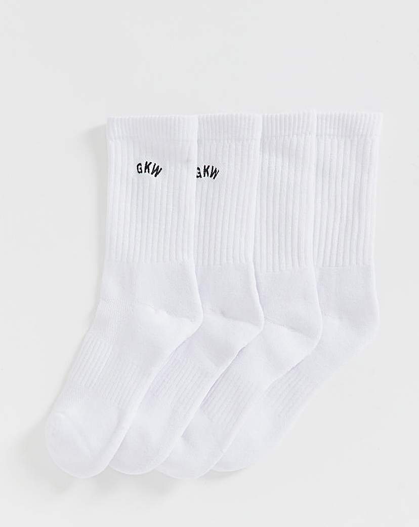Gym King 2 Pack Socks White Gym …
