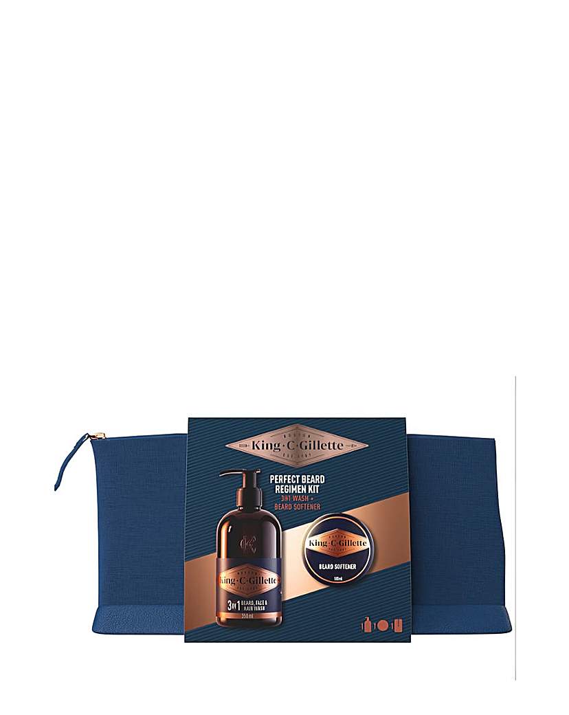 King C Gillette Beard washbag Set