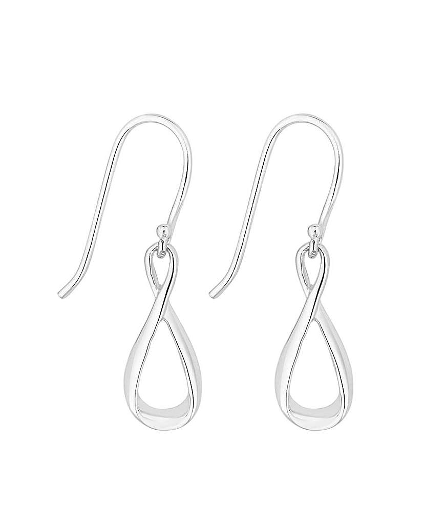 Simply Silver 925 Infinity Drop Earrings