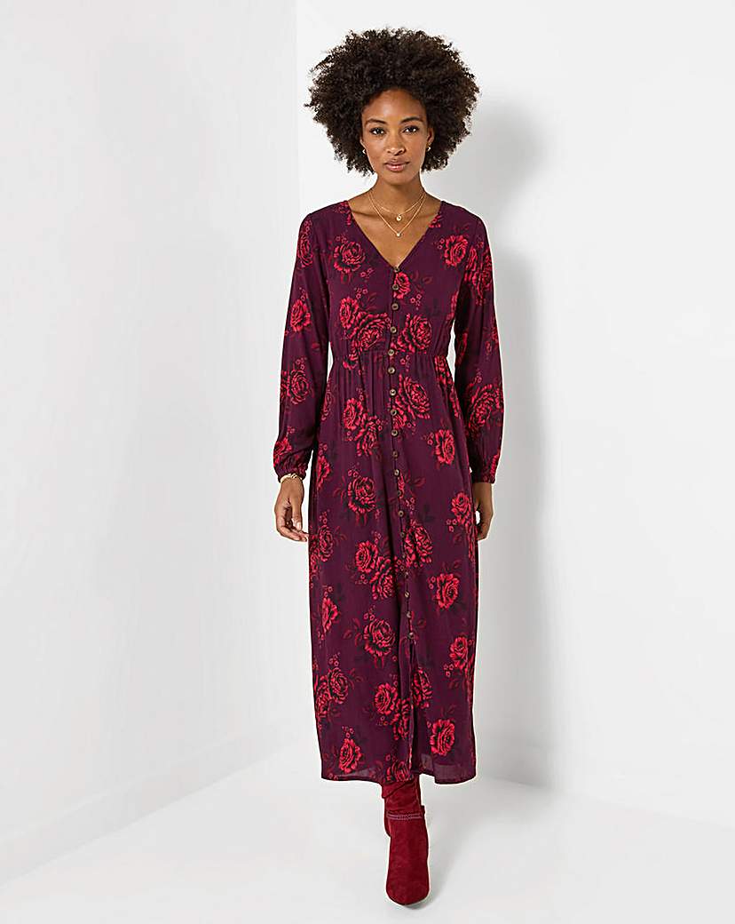 New In - Joe Browns Petite Button Maxi Dress