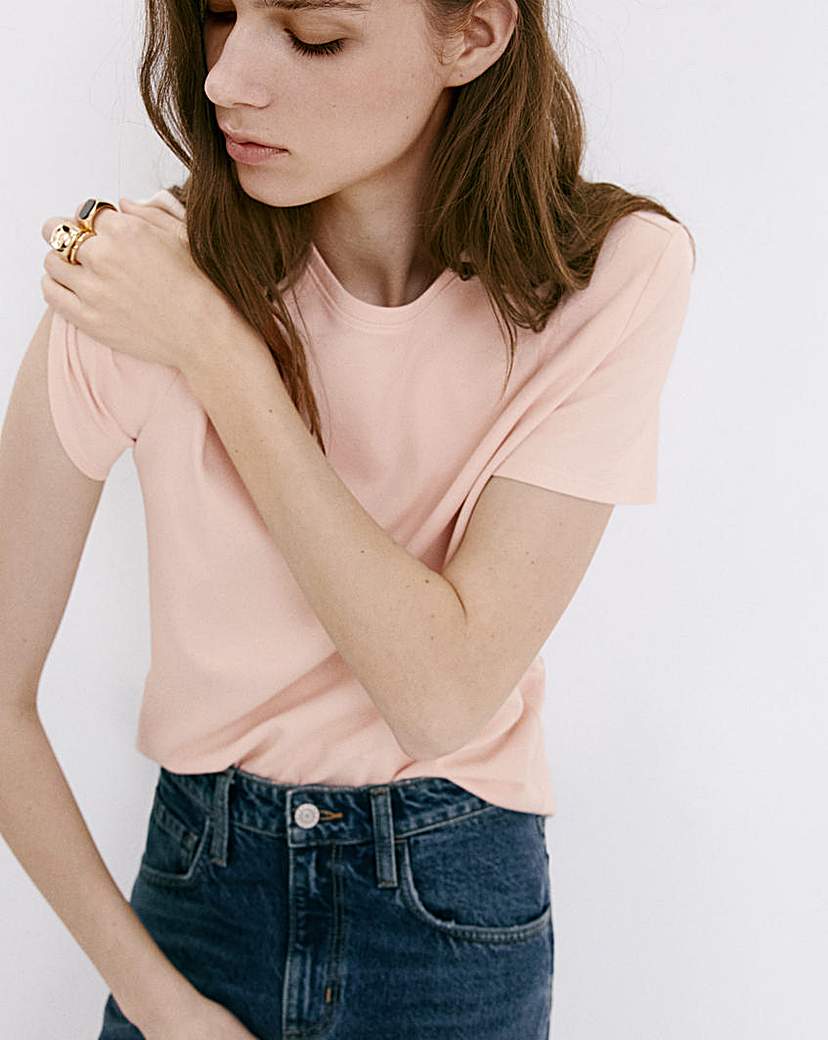 Mango Women's Pink T-Shirt Riti Xxl