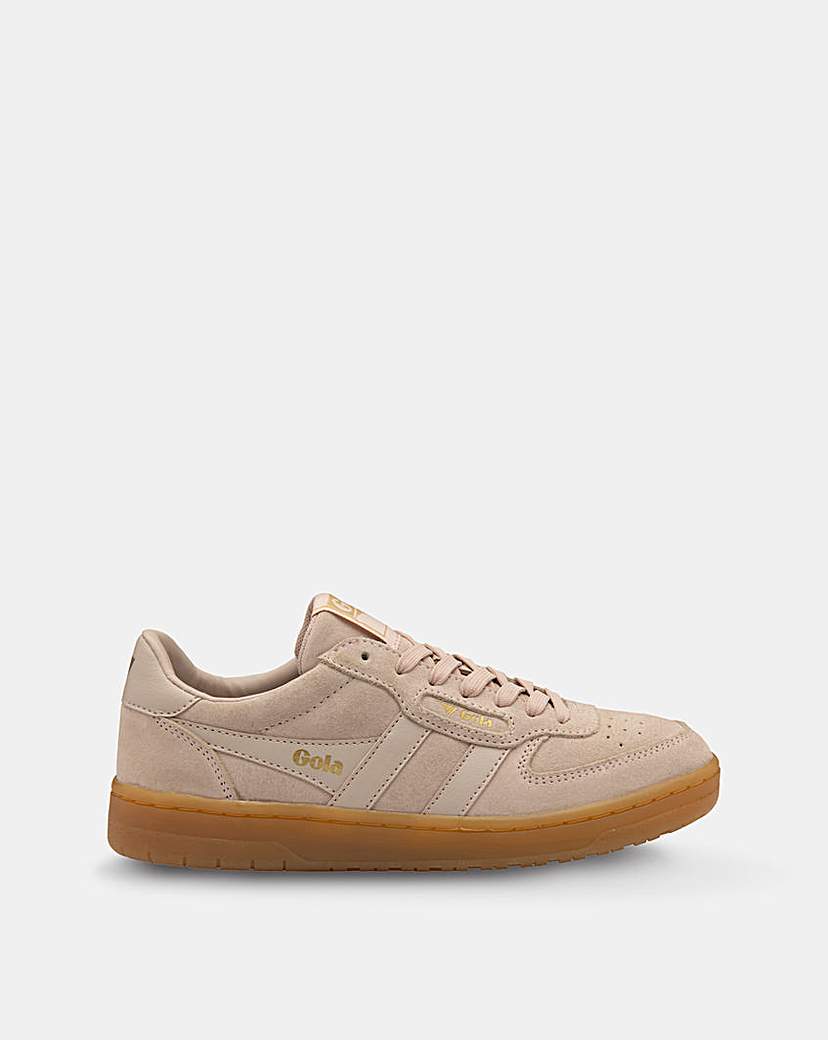 New In - Gola Hawk Suede Trainers - Rose/Gum