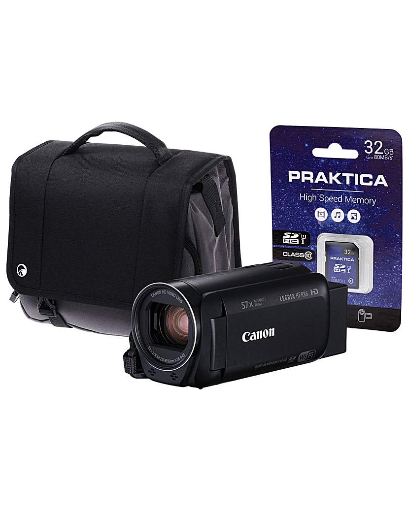 Canon Legria HF R86 Black Camcorder Kit