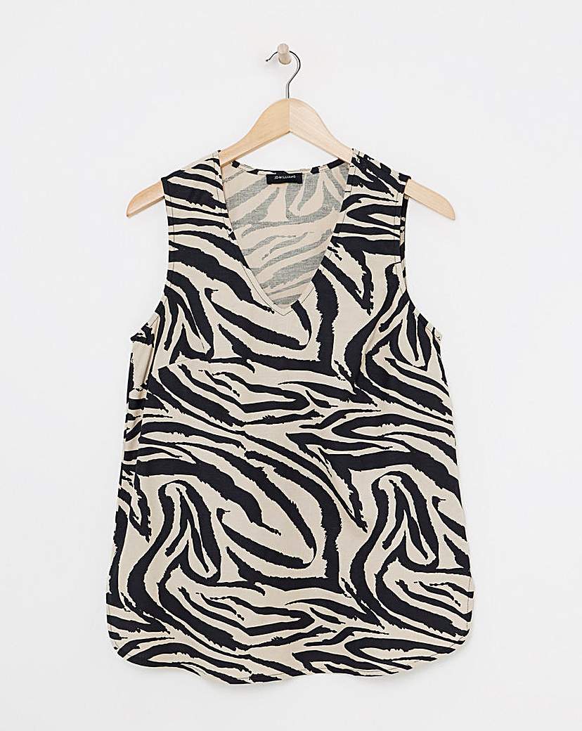 V Neck Linen Vest